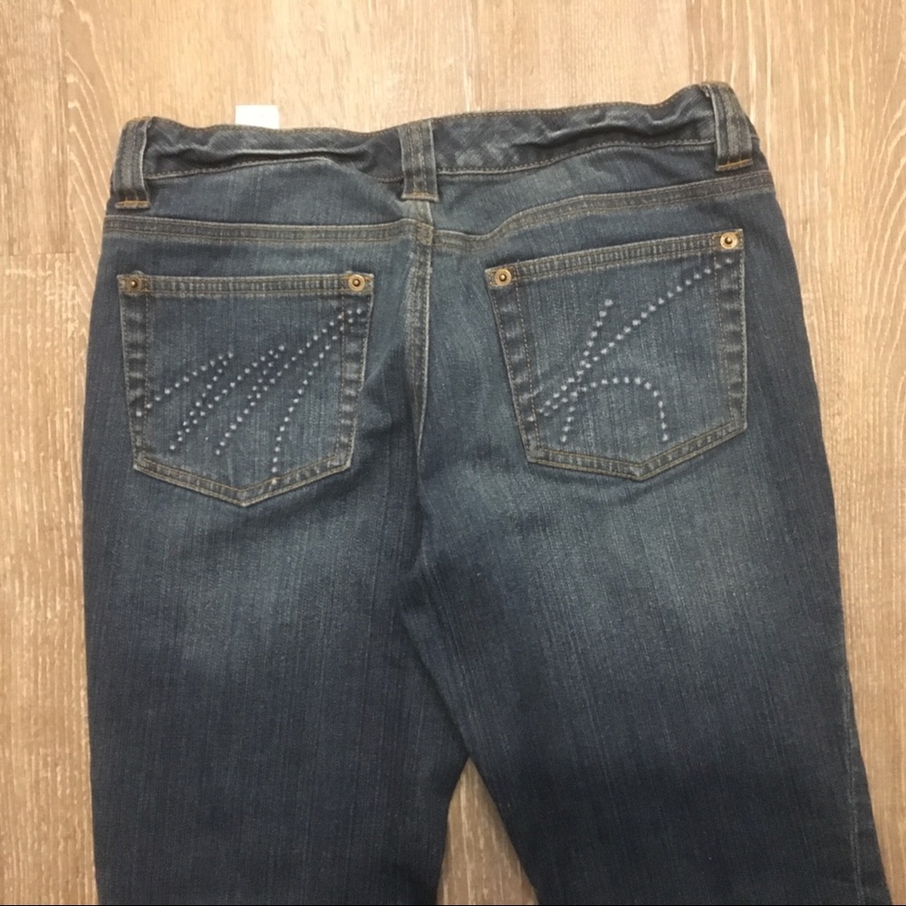 Michael Kors jeans 6 stretch bootcut MK back pocke